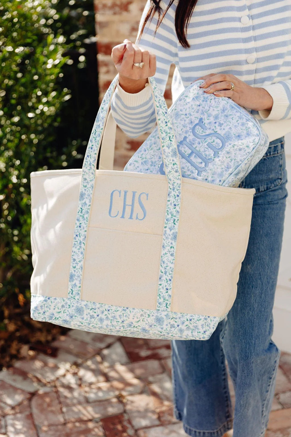 Floral Canvas Tote | Sprinkled With Pink