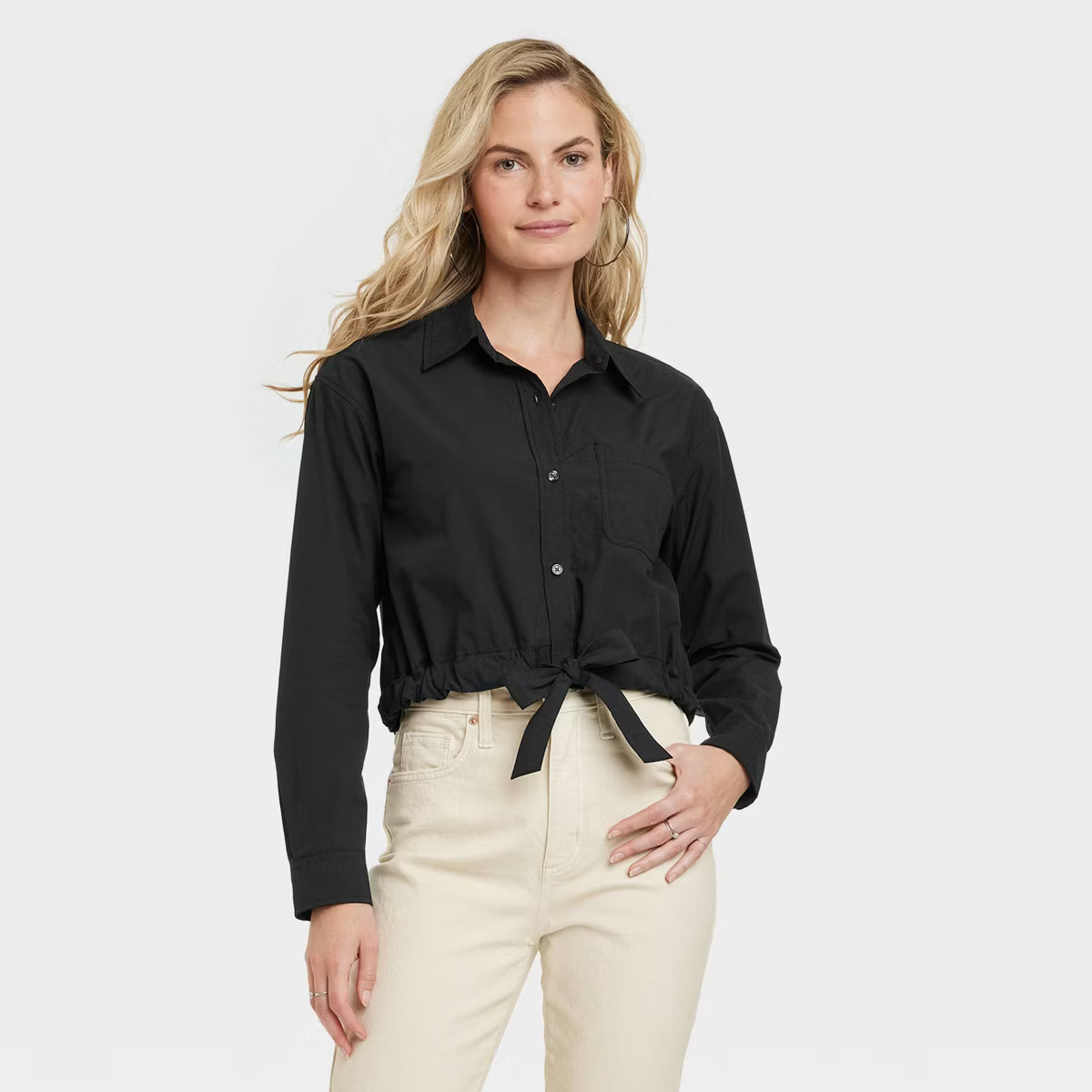 Women's Long Sleeve Collared Button-Down Shirt - Universal Thread™ | Target