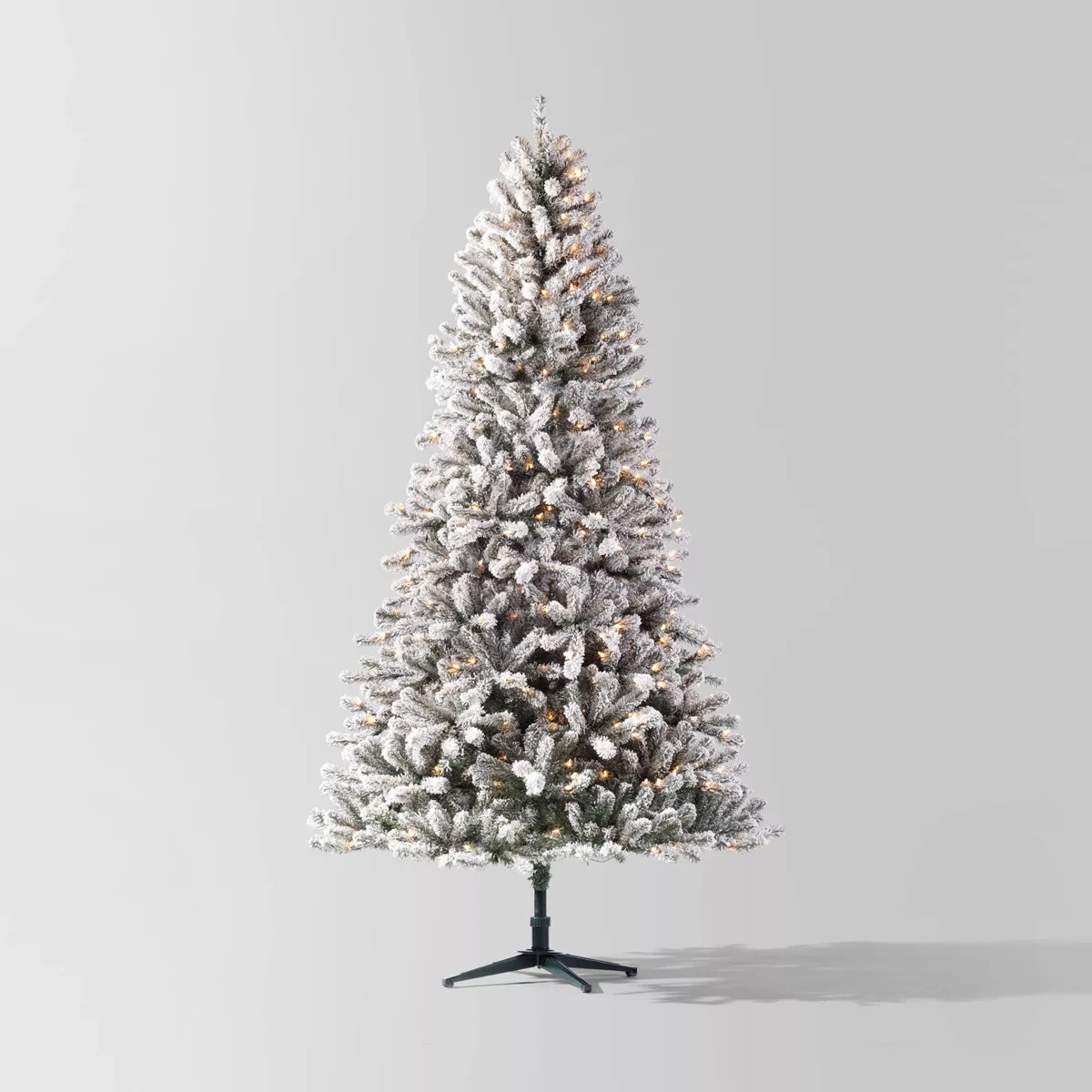7.5' Pre-lit Flocked Full Alberta Spruce Artificial Christmas Tree Clear Lights - Wondershop™ | Target