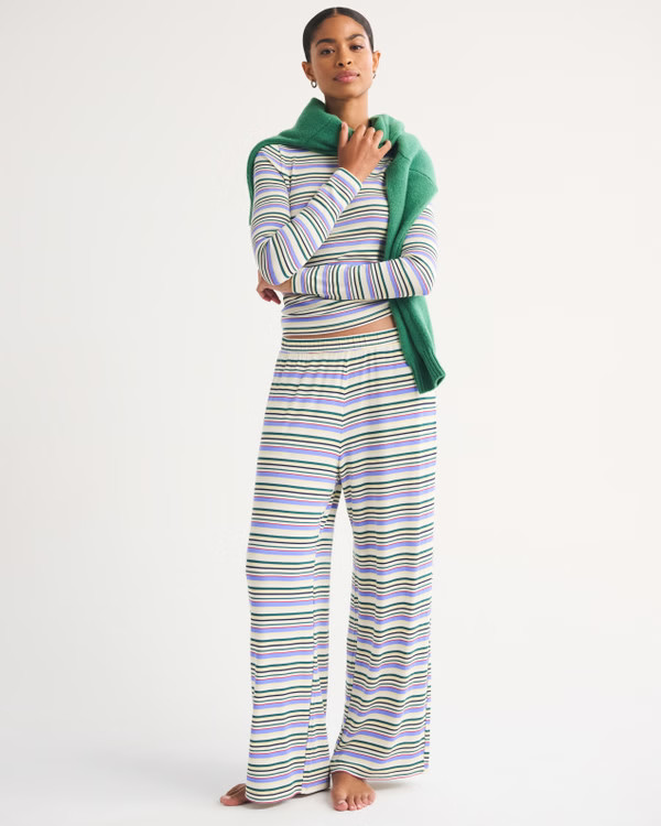 Modal-Blend Lounge Rib Pant | Abercrombie & Fitch (US)