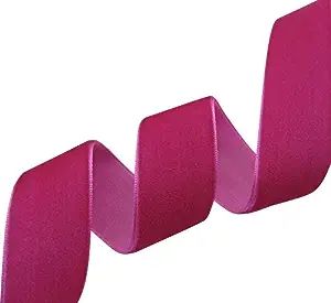 Chenkou Craft Hot Pink 25 Yards/roll 1 1/2" Velvet Ribbon Total 30 Colors Assorted Lots Bulk (Fus... | Amazon (US)
