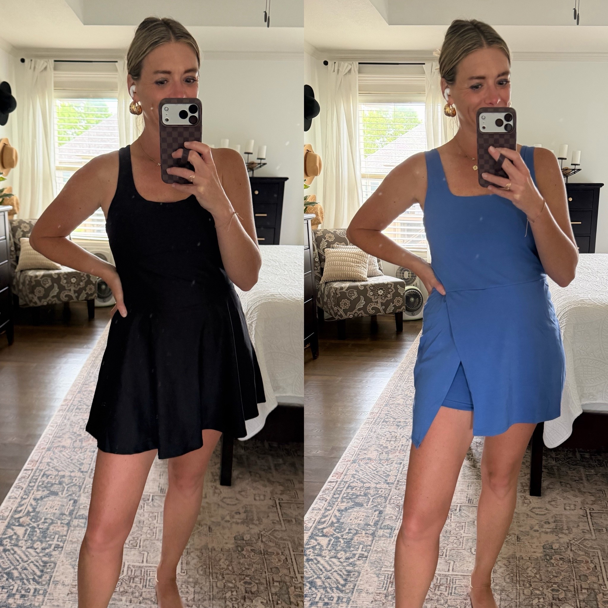 Both of these athletic dresses are super flattering