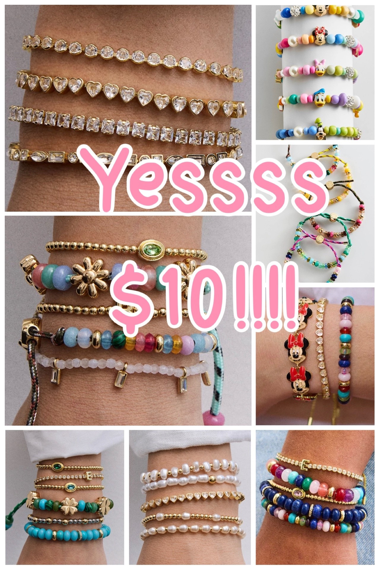 My Favorite $10 Bracelet Stack 💖 Colorful + Gold Everyday Jewelry


My favorite sale of the season is HERE and these bracelets are just $10 🙌💖 The perfect mix of colorful beads, pearls, and dainty gold details—so fun for stacking or wearing solo. I love how you can mix and match to create your own unique stack, whether you want something playful and bright or a more classic layered look ✨

These are lightweight, easy to wear, and instantly elevate any outfit—from casual tees and denim to dresses and swim looks. Such a good affordable find that looks way more expensive than it is!

affordable jewelry, bracelet stack ideas, baublebar bracelets, colorful beaded bracelets, gold bracelet stack, summer jewelry trends, preppy jewelry style, layered bracelets look, everyday jewelry stack, gift ideas under $20, Mother’s Day gift, Disney jewelry, gifts for her, graduation gifts 

#LTKSaleAlert #LTKU #LTKMothersDay