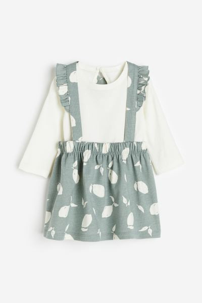 2-piece Cotton Set with Suspenders | H&M (US + CA)