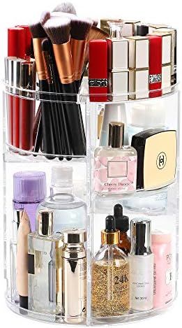 Kootek Rotating Makeup Organizer - 360 Spinning Makeup Storage Rack Adjustable Swivels Cosmetic O... | Amazon (US)