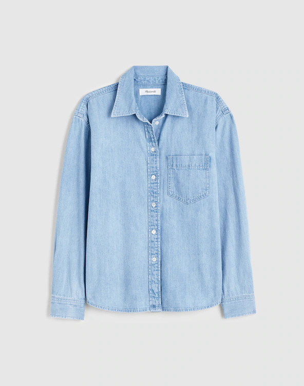 The Denim Easy Shirt in Laguna Wash | Madewell