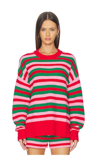 Callie Sweater in Ruby Stripe | Revolve Clothing (Global)