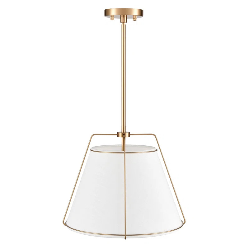 Jaylien 15" Chandelier In Brushed Brass | Wayfair North America