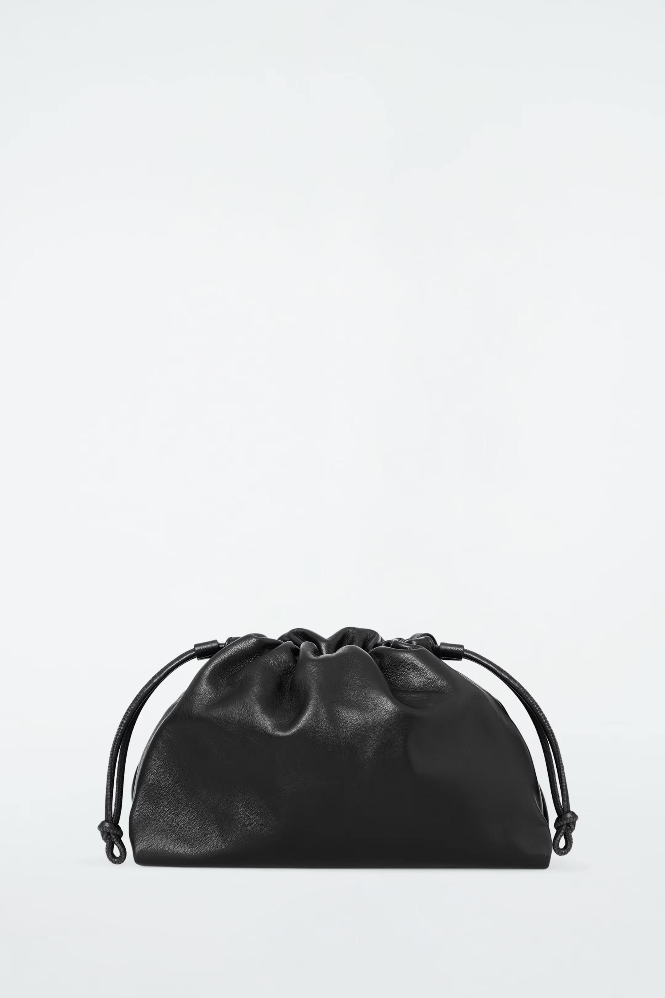 MINI CAVATELLI CLUTCH BAG - LEATHER - BLACK | COS GB | COS UK