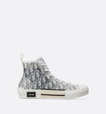 B23 High-Top Sneaker White and Black Dior Oblique Canvas - Shoes - Man | DIOR | Dior Beauty (US)