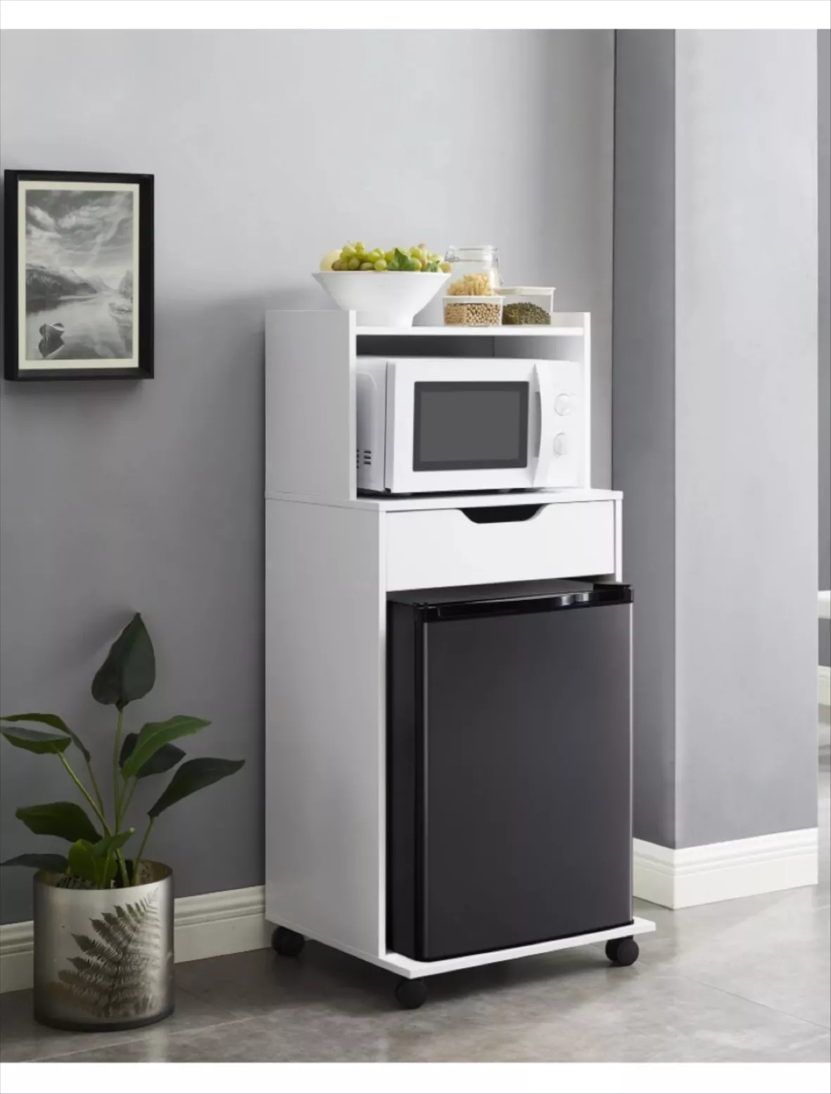 Mainstays Microwave Kitchen Cart, … curated on LTK
