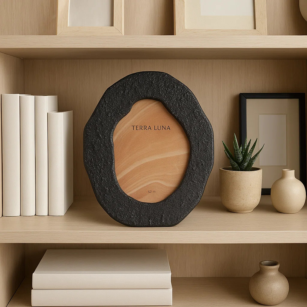 Textured Oval Photo Frame For Entryway Display - Decorative Frame And Display Frame Wall Decor Ac... | Wayfair North America