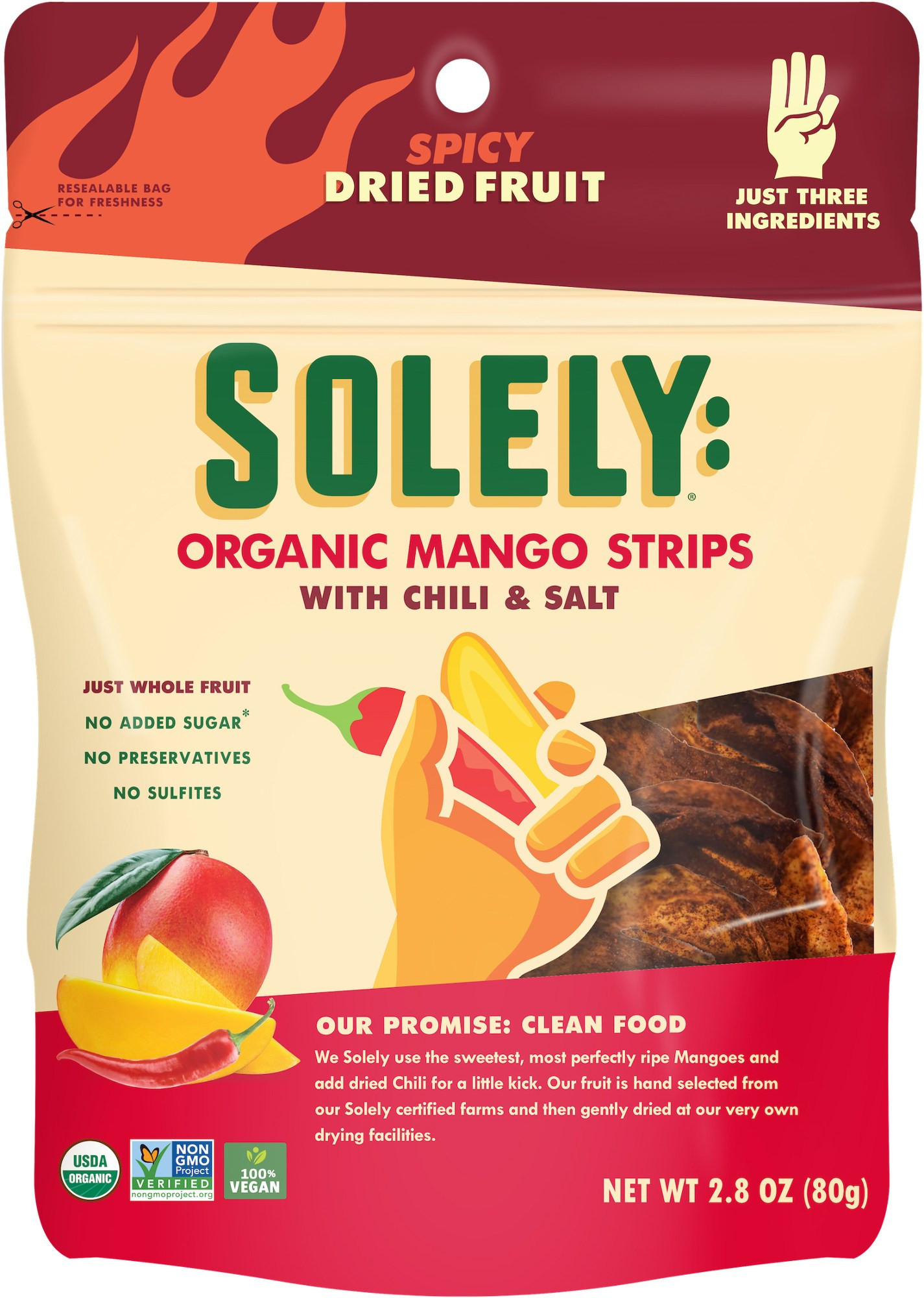 SOLELY Organic Dried Fruit with Chili and Salt Mango | REI