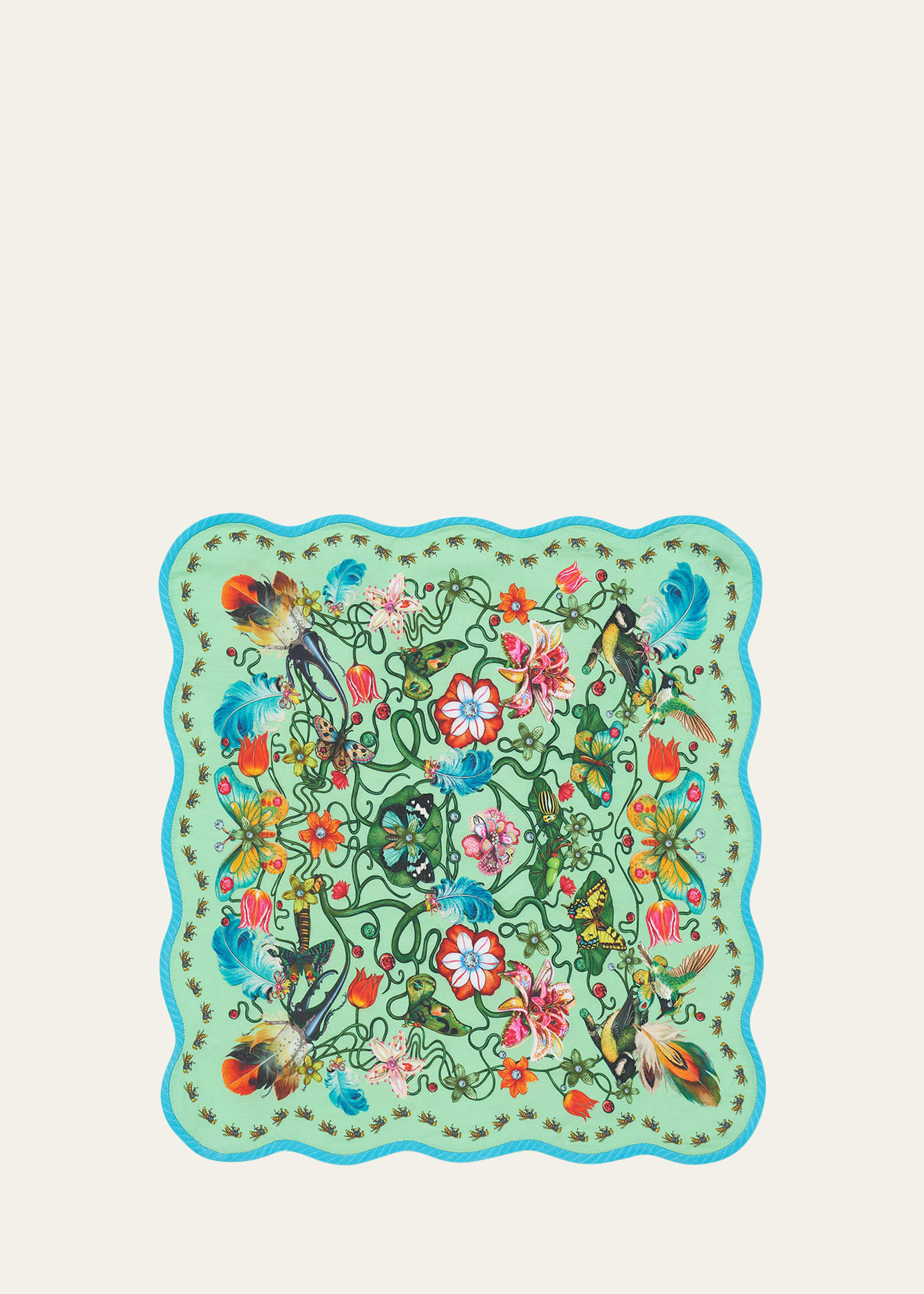 Elizabeth Hayt Beguiling Blue Marshlands Cocktail Napkins, Set of 4 | Bergdorf Goodman