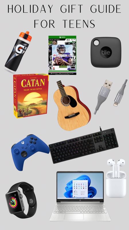 Holiday guide for teen boys!!  

Laptop. Guitar. Board games. Chargers. Xbox. AirPods. Apple. Gaming keyboard. Target sale  

#LTKfamily #LTKSeasonal #LTKHoliday
