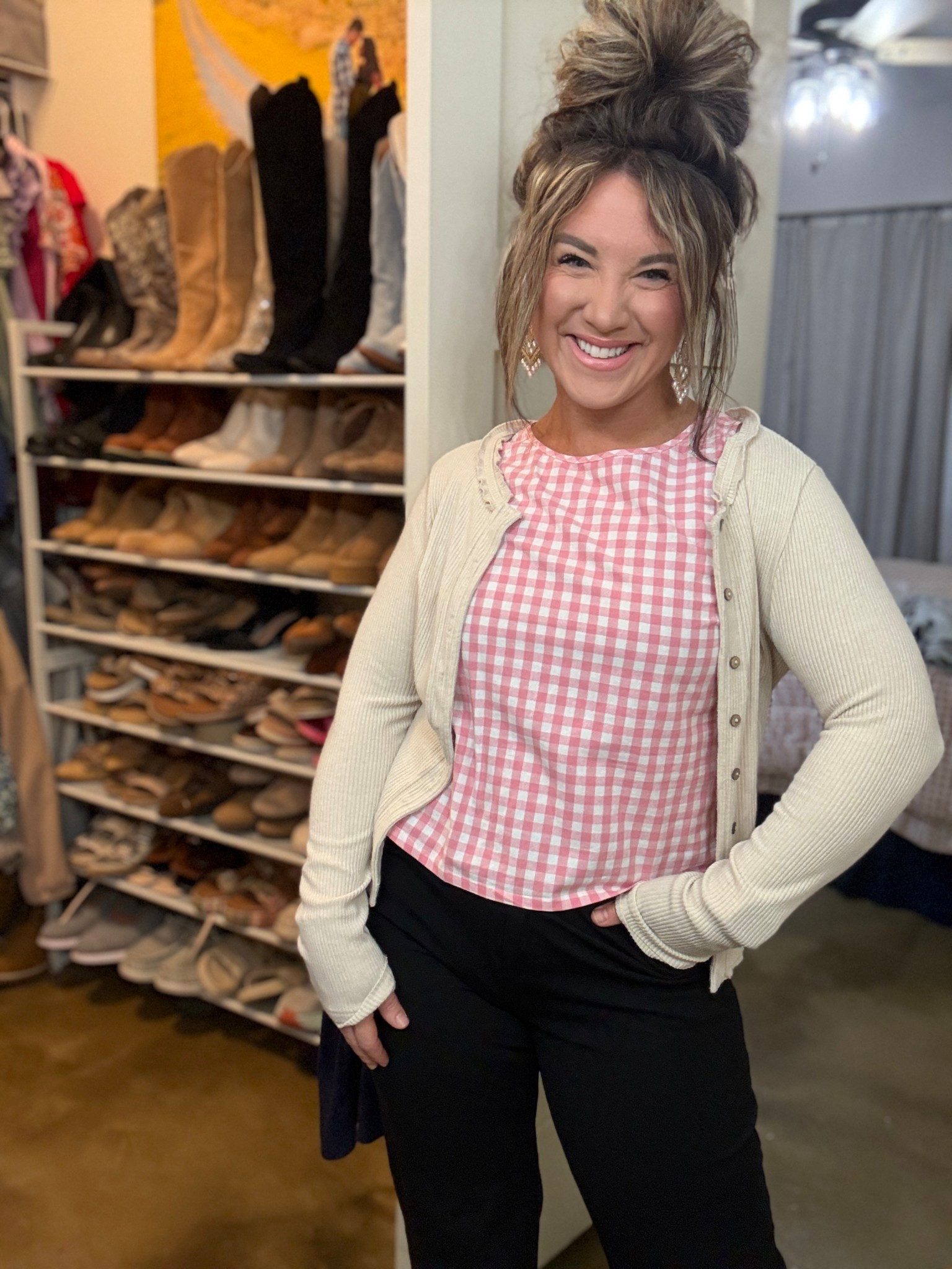 Medium tops and large pants. Shoes are tts. 

#LTKMidsize #LTKootd #LTKWorkwear