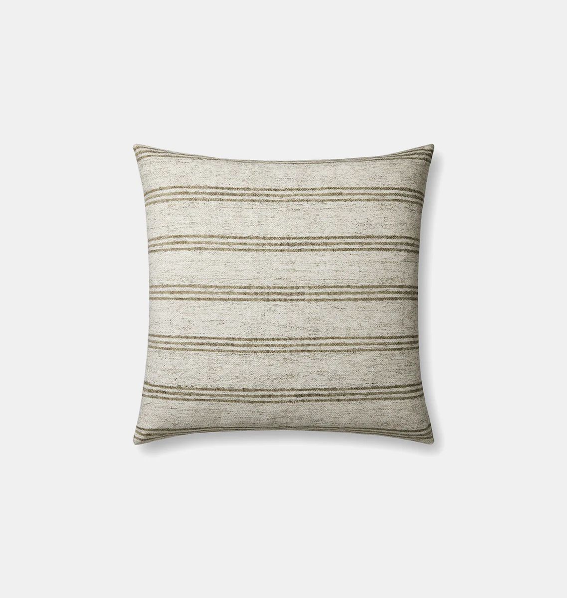 Zephyr Pillow 22'' x 22'' Ivory / Olive | Amber Interiors
