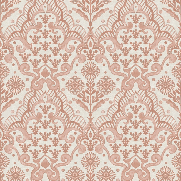 Brownstone Blooms Clay Peel and Stick Wallpaper | WallPops