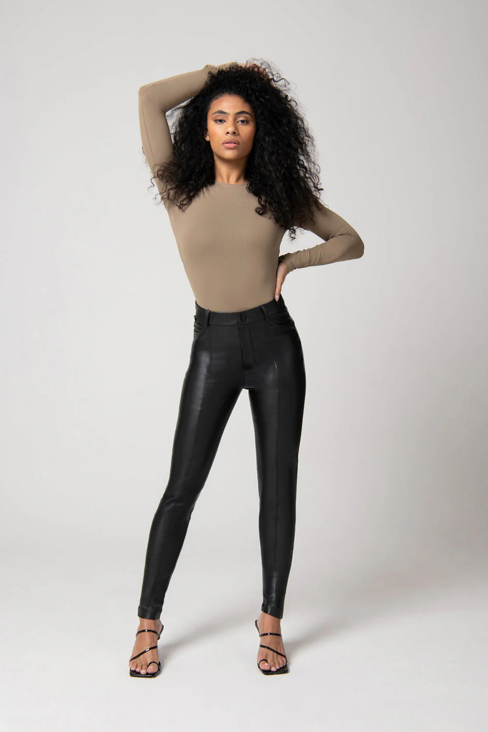 Leather Look Trousers | LOVALL