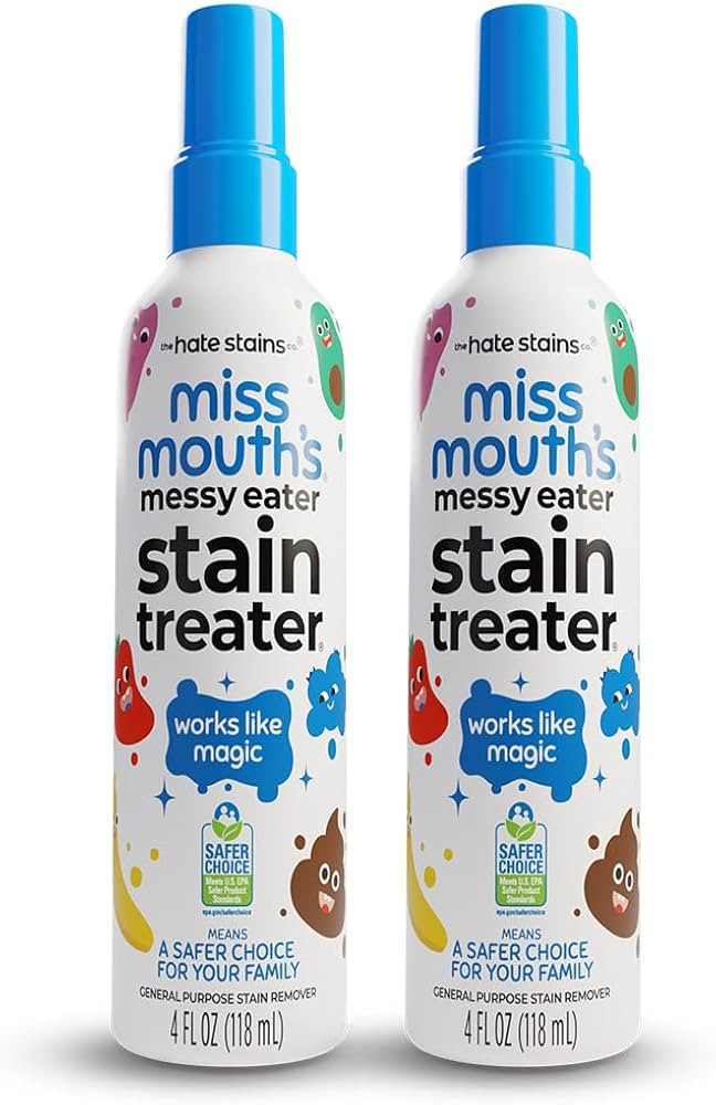 Miss Mouth's Messy Eater Stain Treater Spray - 4oz 2 Pack Stain Remover - Newborn & Baby Essentia... | Amazon (US)