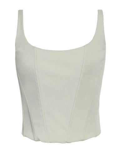 Guess Woman Top Sage green Size M Cotton, Elastane | YOOX (US)