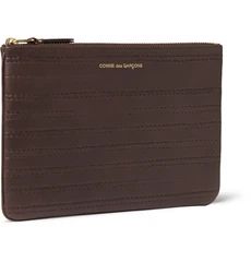 Stitch-Embossed Leather Pouch | Mr Porter Global