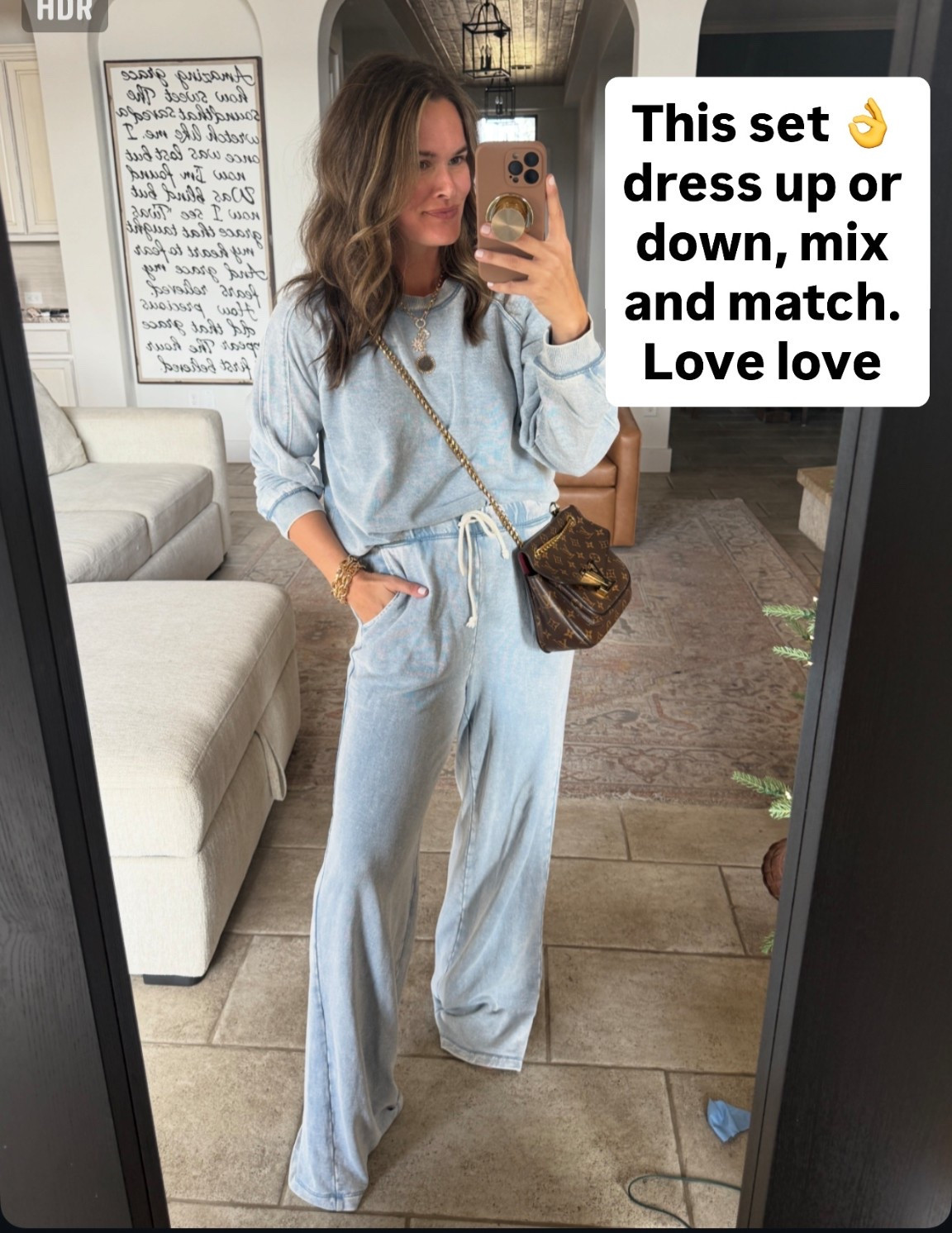 Love this matching set so cozy and so easy to mix and match- wear together or solo. True sizing in all #matchingset #casualoutfit #casualstyle #ootd #cozyoutfit 

#LTKFindsUnder50 #LTKootd #LTKgrwm