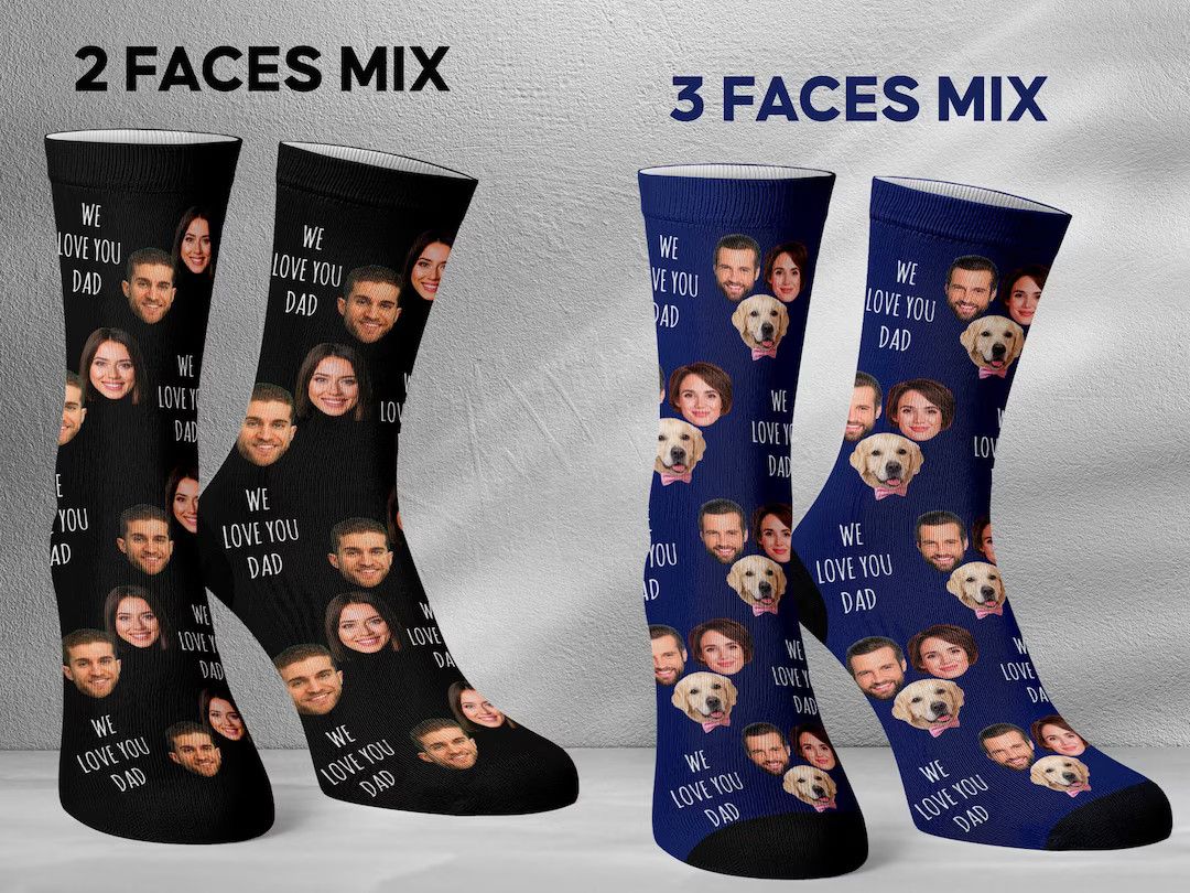 Fathers Day Gifts, Gifts for Dad, Personalized Gifts for Dad, Face Socks, Best Gifts for Dad, Fat... | Etsy (US)