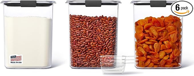 Rubbermaid Brilliance BPA-Free Food Storage Containers with Lids Airtight Kitchen and Pantry Orga... | Amazon (US)