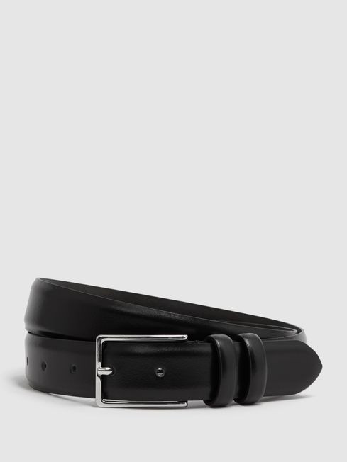 Smooth Leather Belt | Reiss US