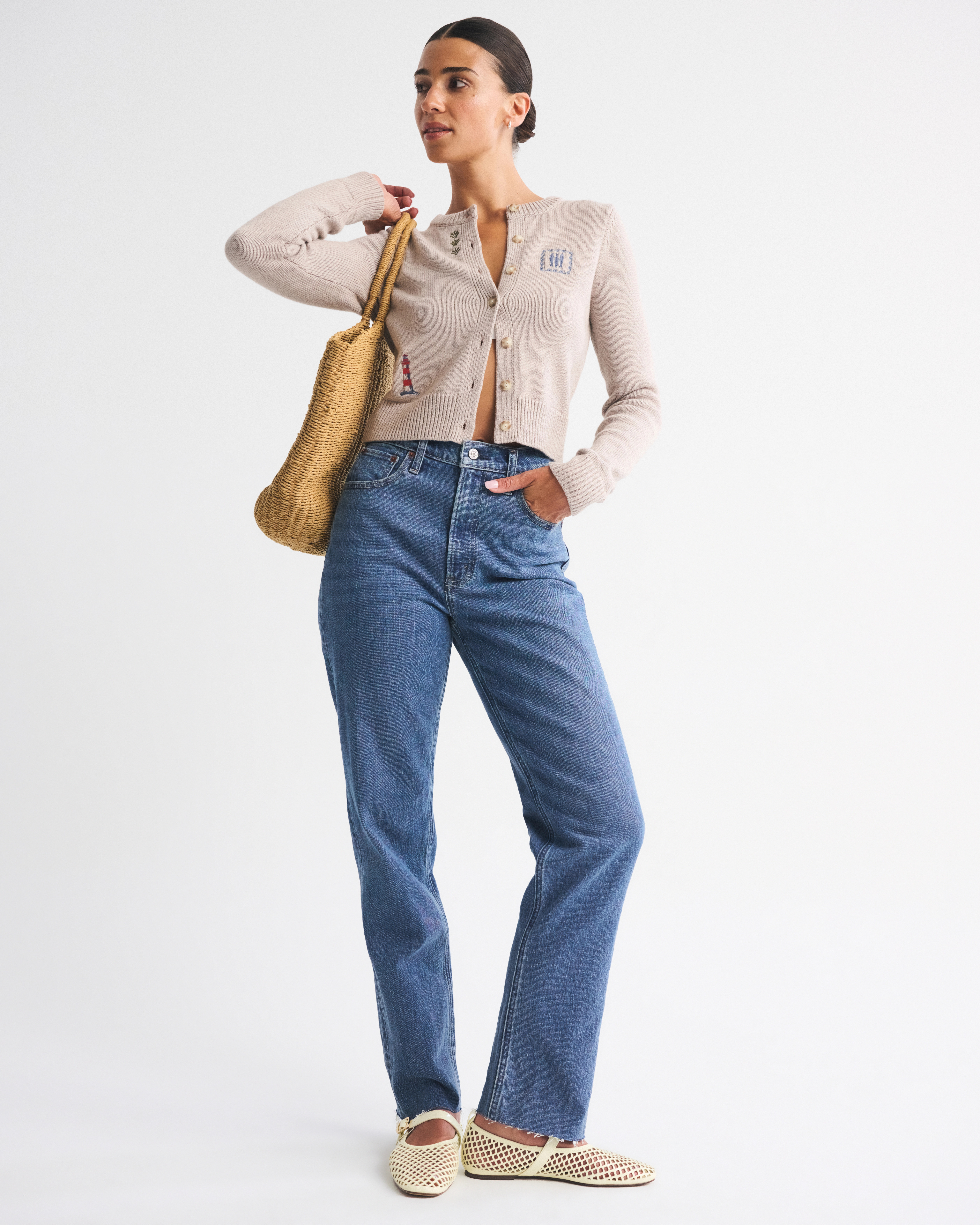 Curve Love Ultra High Rise 90s Straight Jean | Abercrombie & Fitch (US)