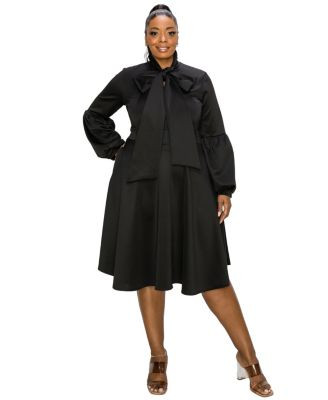 L I V D Women's Plus Size Bekah Flare Pocket Dress - Emerald | Macy's