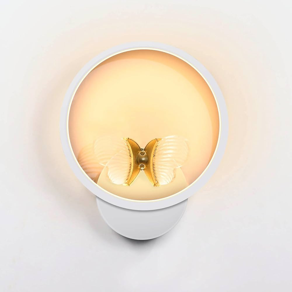 XEYOU 16W Modern Wall Sconce Lighting Indoor LED Creative Wall Light Fixture Butterfly Shape Deco... | Amazon (US)