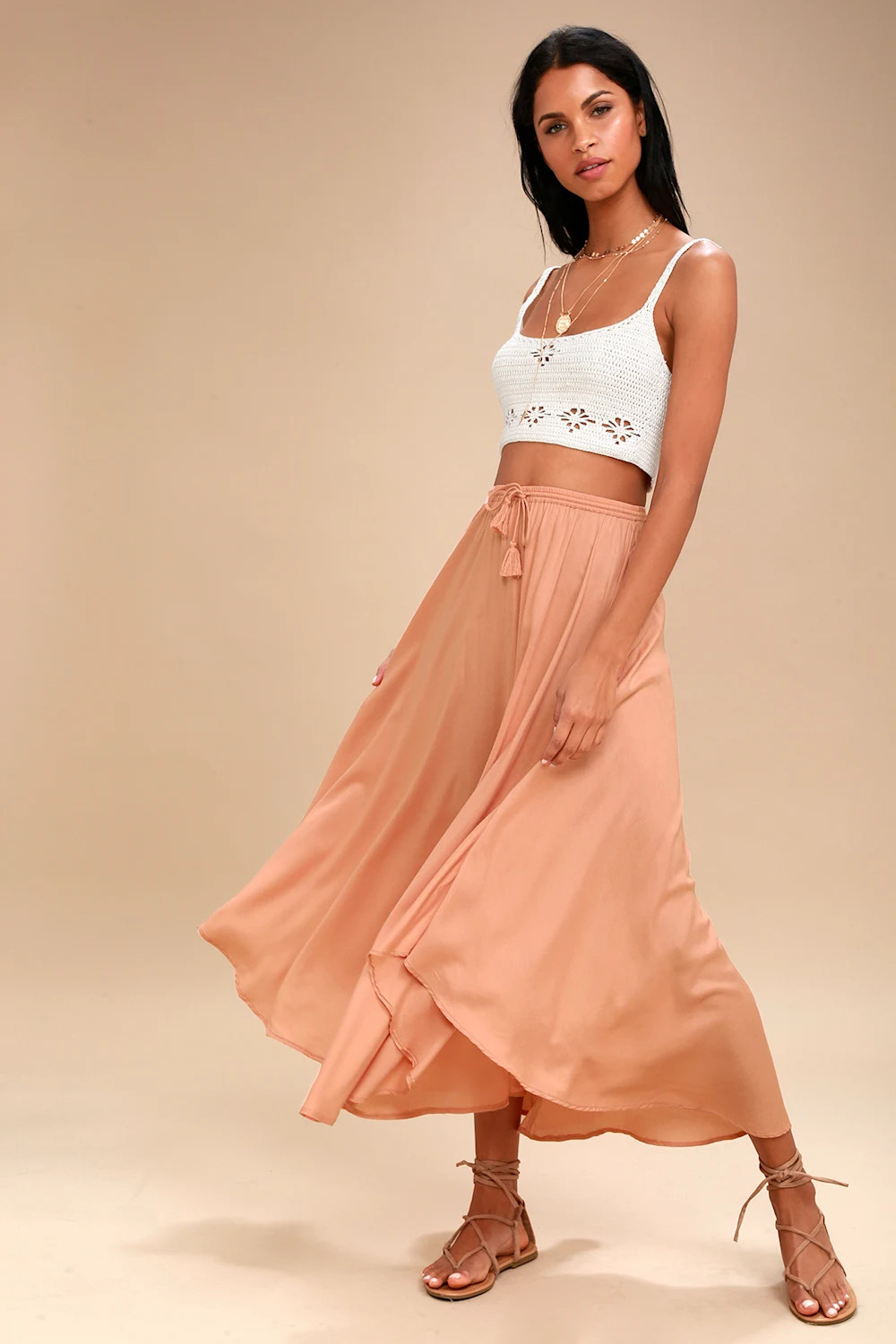 Samoa Blush Midi Skirt | Lulus (US)