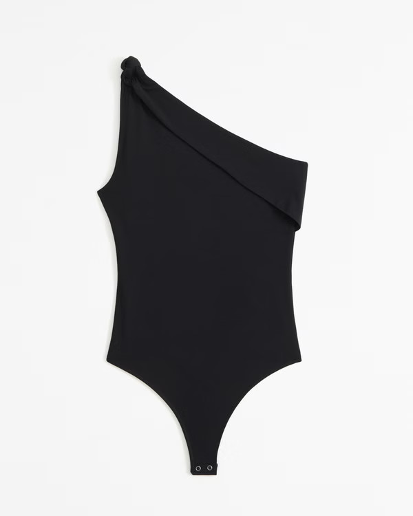 Asymmetrical Draped Bodysuit | Abercrombie & Fitch (US)