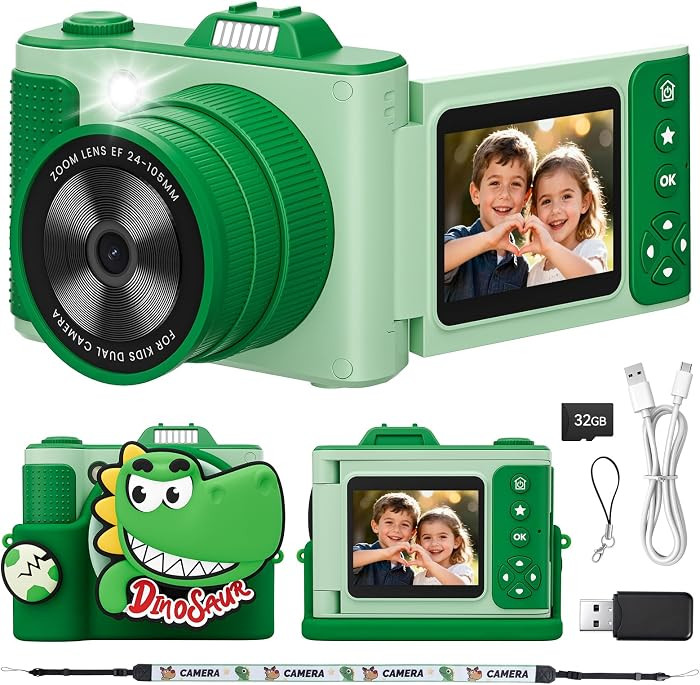 Kids Digital Camera for Girls Boys Age 3-10, My First Camera, 1080P HD Video, Toddler Camera Easy... | Amazon (US)