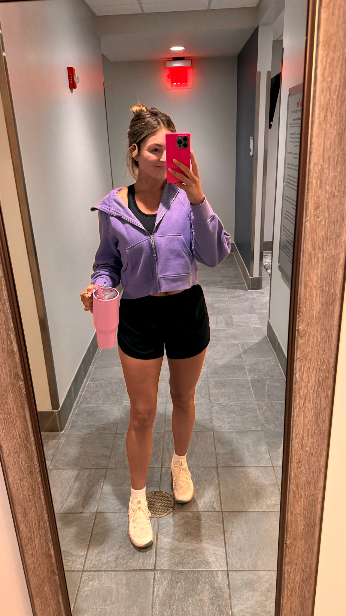 Workout OOTD 🏋🏼‍♀️

My lulu scuba is sold out in this color, linked similar! 

#LTKStyleTip #LTKFitness