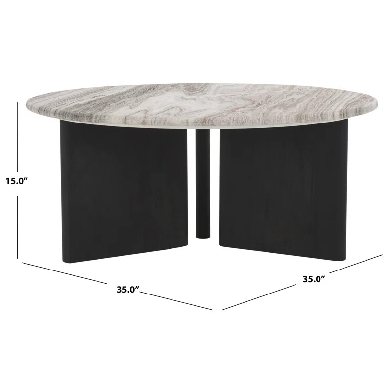 Ferney Round Marble Top Coffee Table | Joss & Main