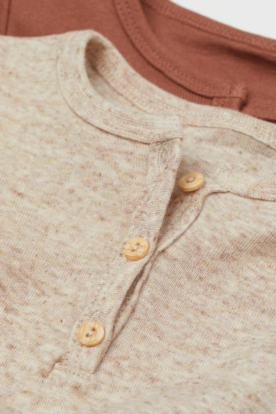 2-pack Henley Bodysuits | H&M (US + CA)
