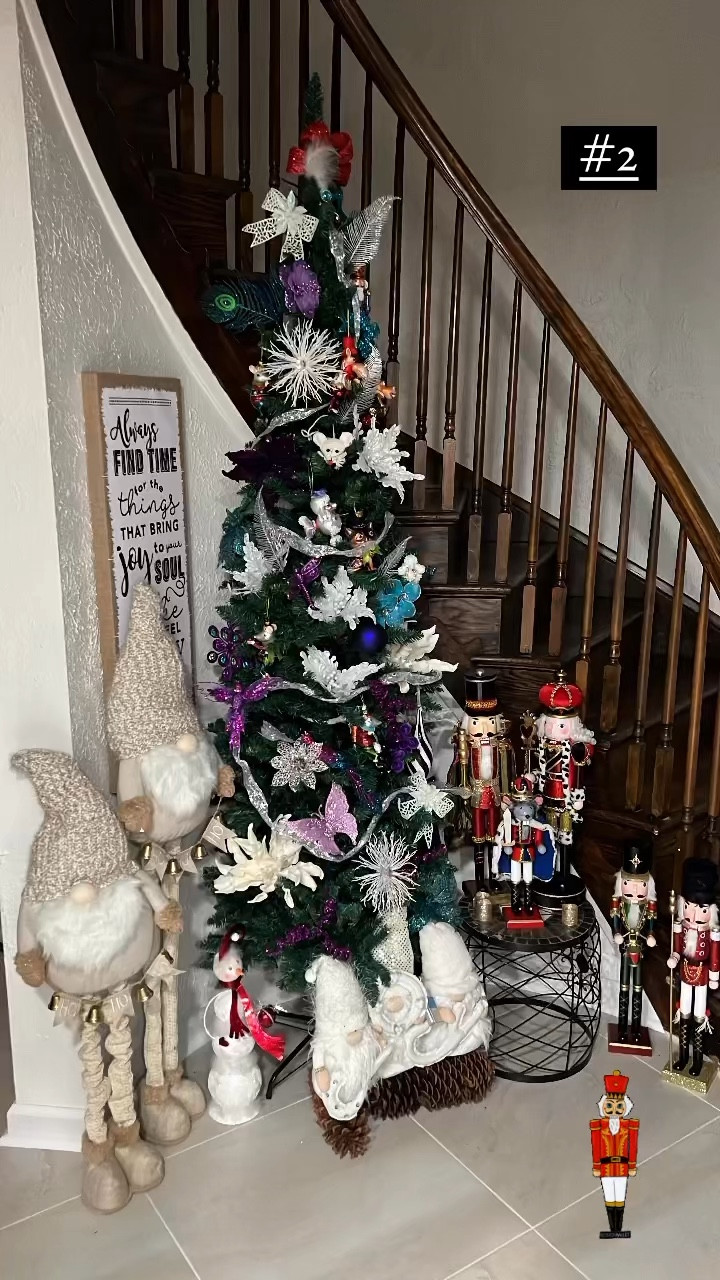 Tree #2 from last year- Deep Teal Pencil Tree!

I didn’t follow any specific trends- I just let the tree tell me what it felt like wearing 😜

But : tree is great quality 
Easy to store and assemble 
Lightweight yet sturdy
No Shedding

Will re use this year 💯! 

#LTKhome #LTKSeasonal #LTKHoliday