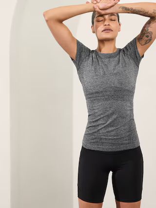 Momentum Seamless Heather Tee | Athleta