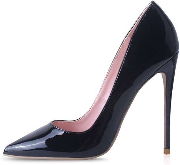 Women Pumps, Pointed Toe High Heel 4.7 inch/12cm Party Stiletto Heels Shoes | Amazon (US)