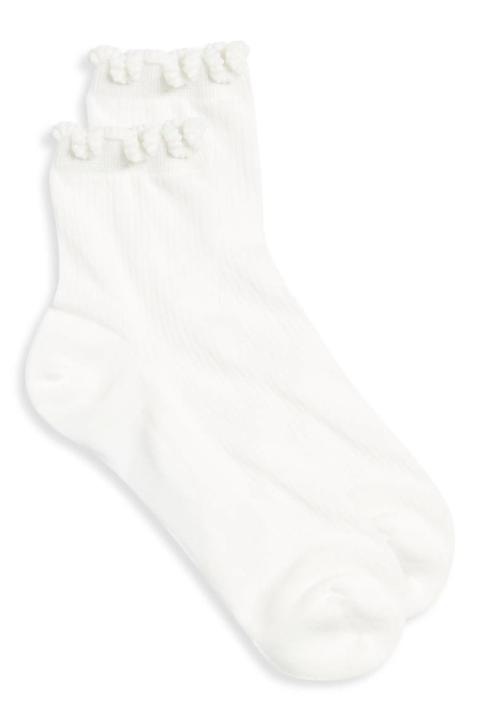 Casa Clara Indie Lettuce Edge Cotton Blend Quarter Socks (Women) | Nordstrom | Nordstrom