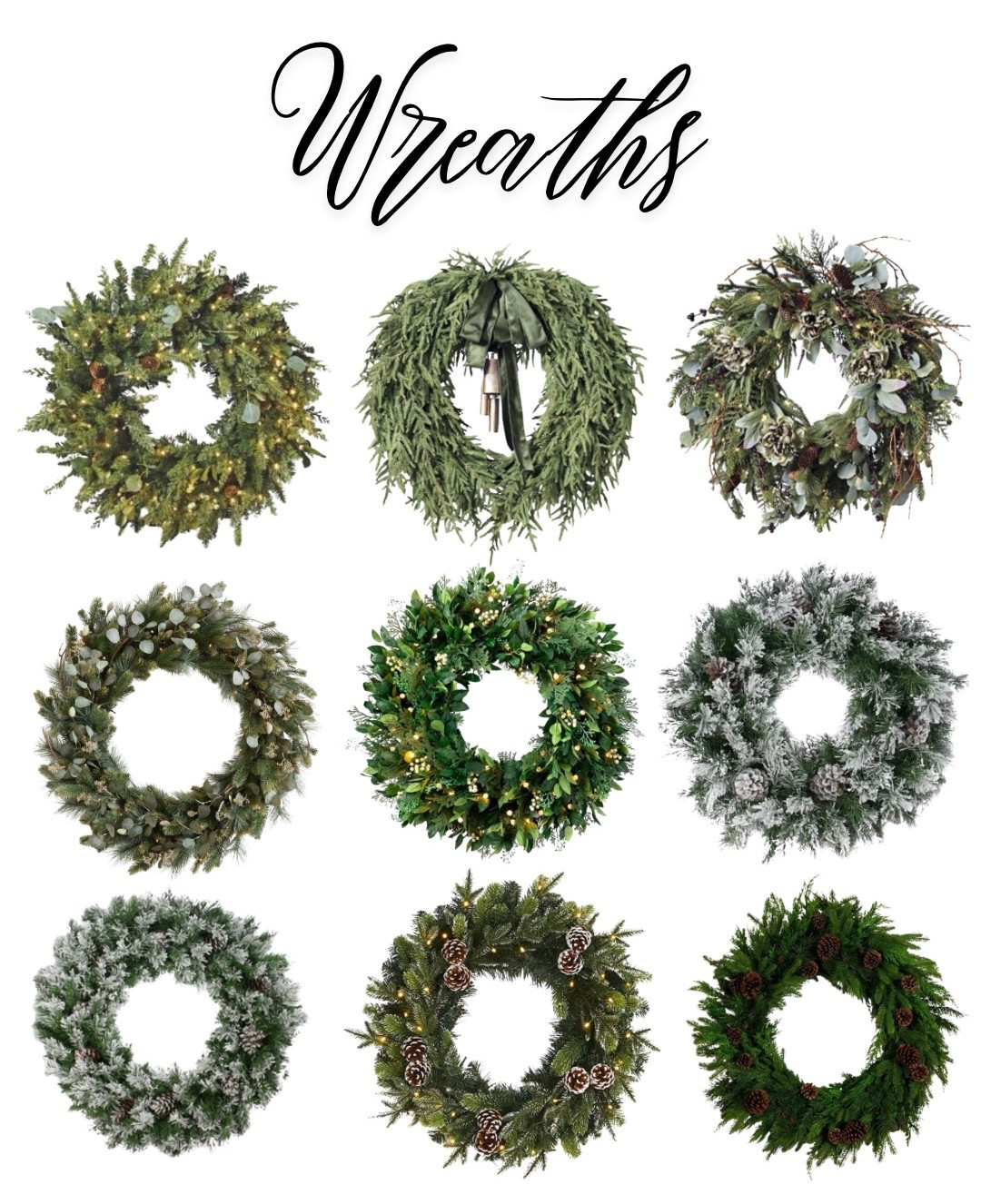 Christmas wreaths
Holiday home decor 

#LTKHome