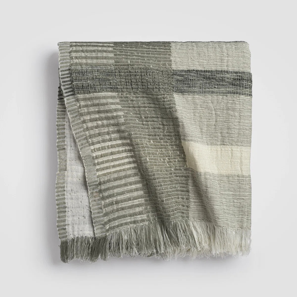 Zen Garden Plaid Throw, Green Throw Blanket For Couch or Bed, Soft Throw Blanket | Wayfair North America