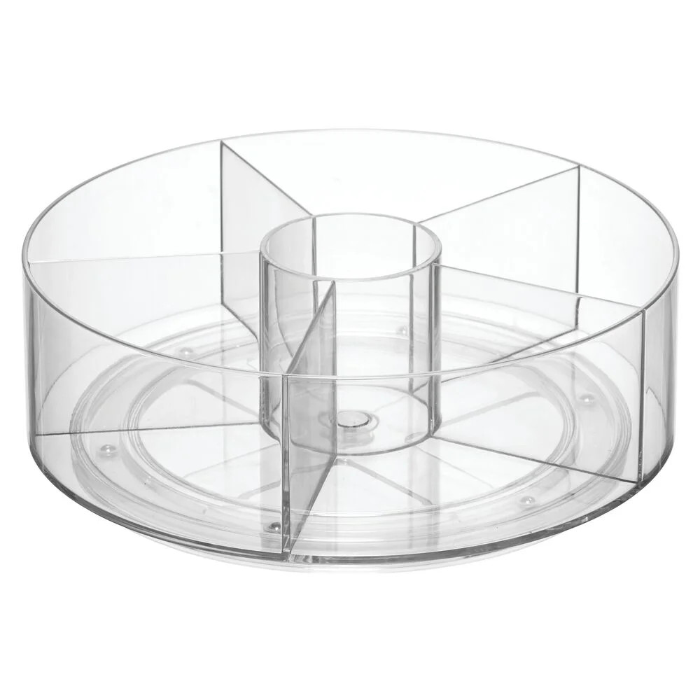 iDesign, Spinning Cabinet Organizer, Clear, 5 Compartments | Walmart (US)