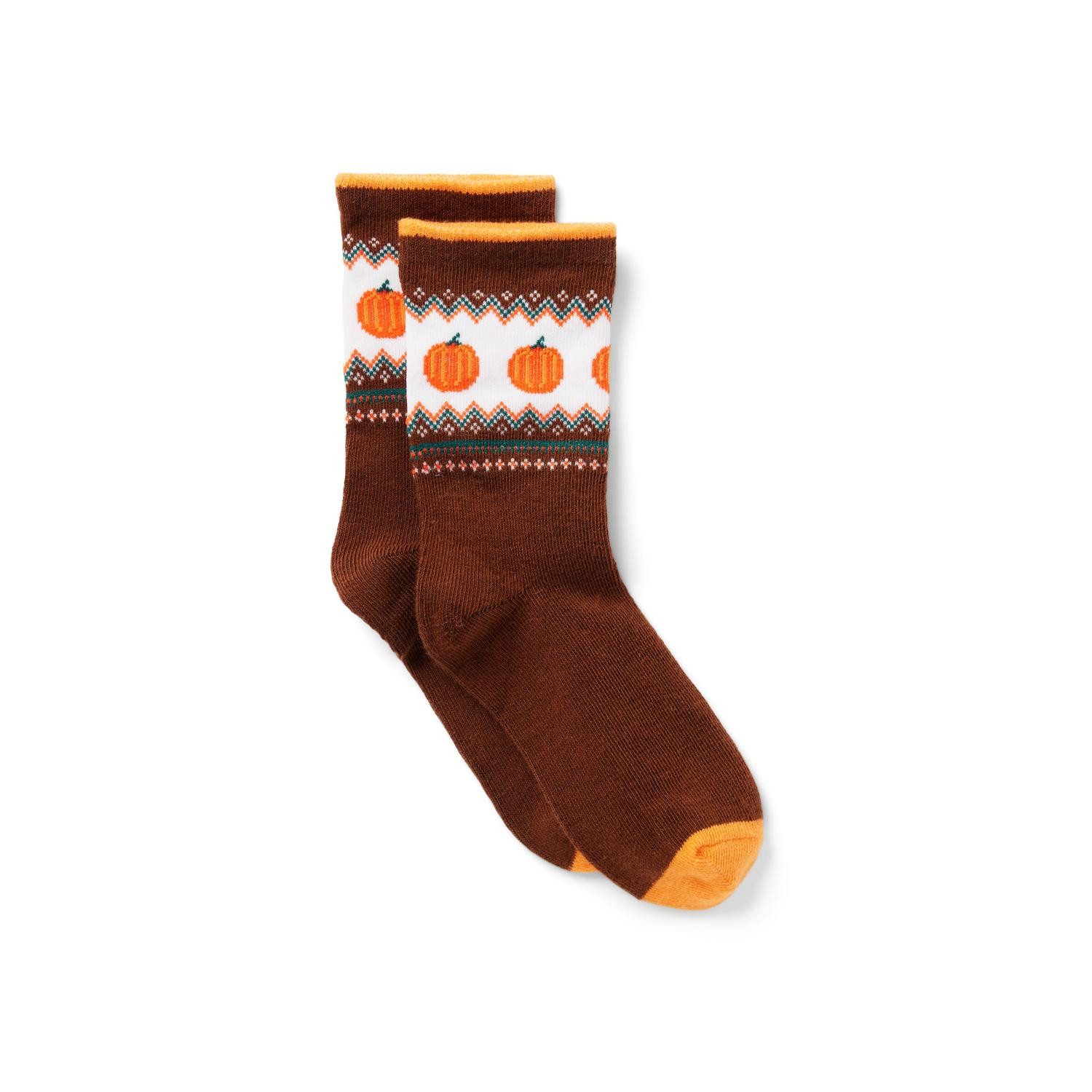 Pumpkin Fair Isle Sock | Janie and Jack