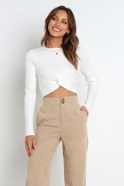 Provence Knit Sweater - White | Petal & Pup (US)