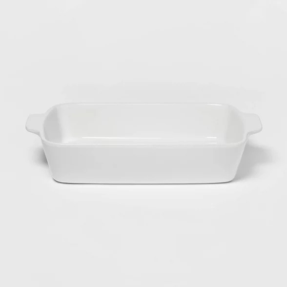 3qt Rectangular Stoneware Baking Dish White - Threshold™ | Target