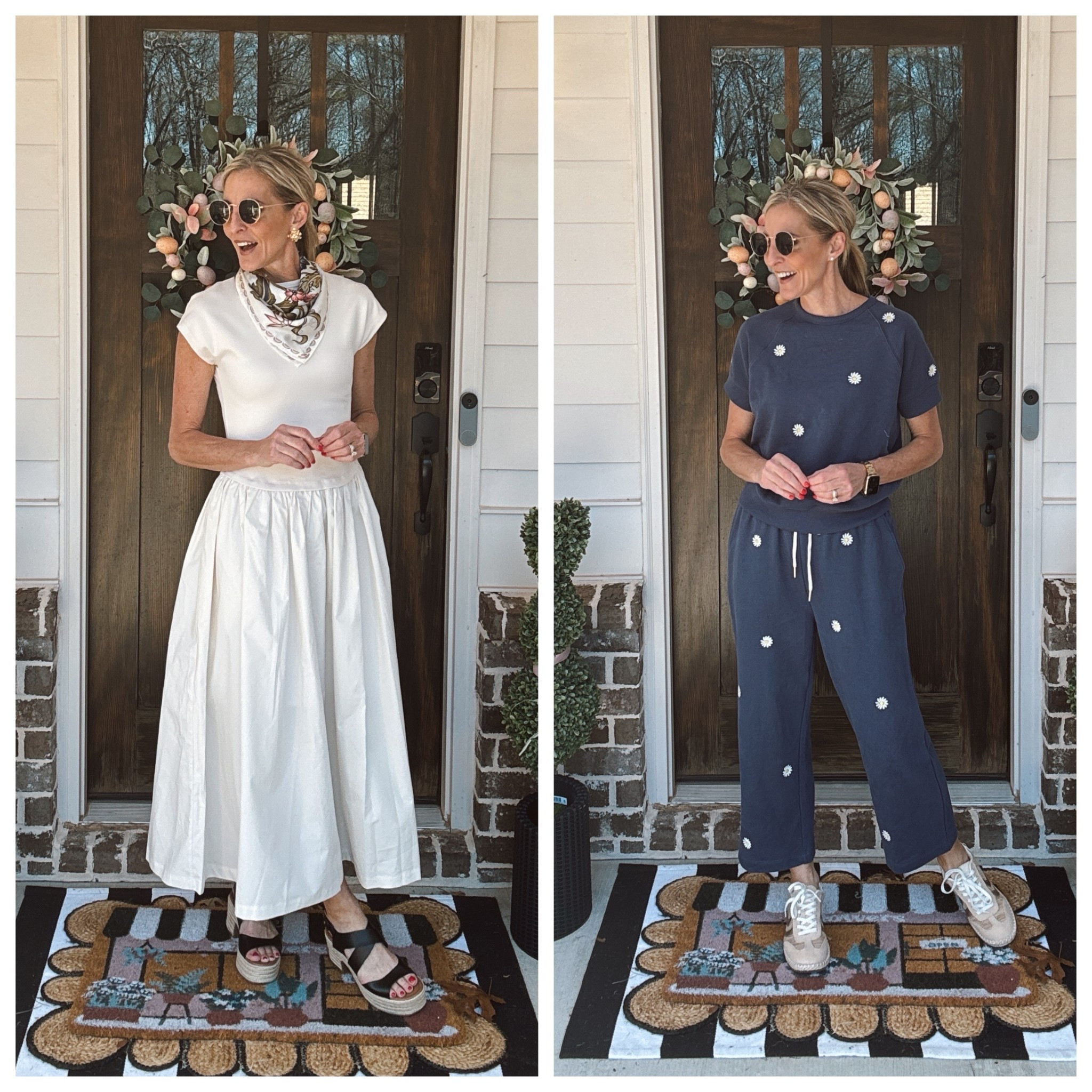 Steal My Sunday Style From sanctuary to Sunday reset… and yes, both are Walmart and both are under $24. Comment SUNDAY and I’ll send you both looks.

First the effortlessly classy midi dress with the comfy stretch top that feels like your favorite tee but looks polished enough for anywhere the day takes you. Maybe straight to the couch which would make this soft lounge set perfect. It’s so easy and comfy so you reset the house, meal prep, and get ready for March. You don’t have to choose between put together and comfortable. You can have both. Head to my LTK everything is linked!! 